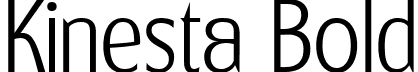 Kinesta Bold font - kinestathin-eavag.ttf