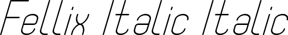 Fellix Italic Italic font - Fellix Italic.ttf