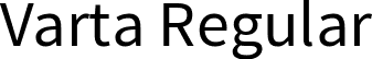 Varta Regular font - Varta-Regular.ttf