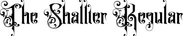 The Shallter Regular font - The Shallter Ott.ttf