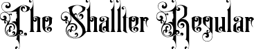 The Shallter Regular font - The Shallter.otf