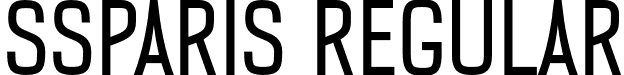 SSParis Regular font - SSParis.otf