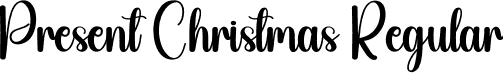 Present Christmas Regular font - scribbing.otf