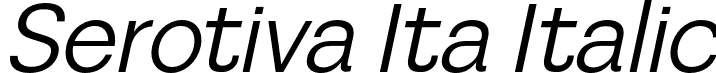 Serotiva Ita Italic font - Serotiva-RegularItalic.otf