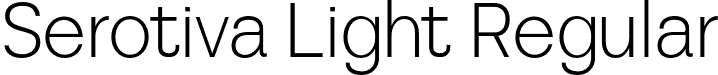 Serotiva Light Regular font - Serotiva-Light.otf