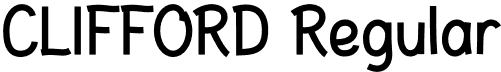 CLIFFORD Regular font - CLIFFORD.otf