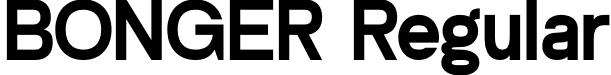 BONGER Regular font - BONGER.otf