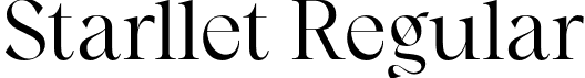 Starllet Regular font - starllet-regular.otf