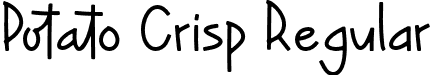 Potato Crisp Regular font - Potato Crisp.otf