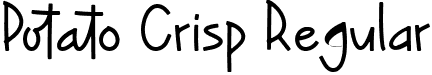 Potato Crisp Regular font - Potato Crisp.ttf