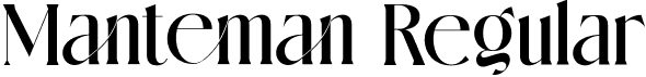 Manteman Regular font - Manteman.otf