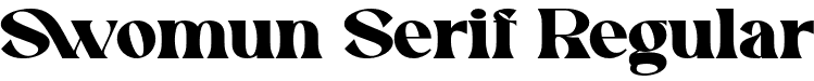 Swomun Serif Regular font - swomun-serif.otf