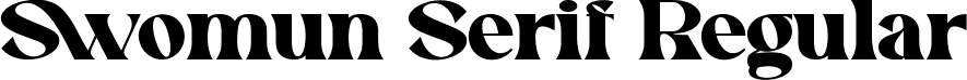 Swomun Serif Regular font - swomun-serif.ttf