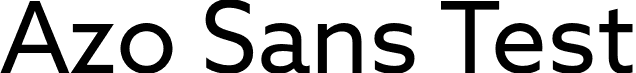 Azo Sans Test font - AzoSansTest-Regular.otf