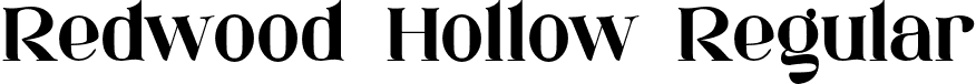 Redwood Hollow Regular font - Redwood-Hollow.otf