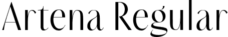 Artena Regular font - Artena Regular.otf