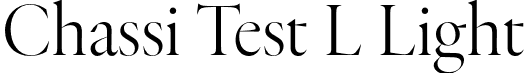 Chassi Test L Light font - ChassiTestL-Light.otf