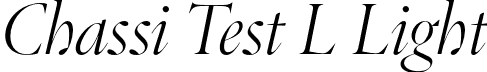Chassi Test L Light font - ChassiTestL-LightItalic.otf