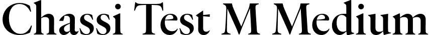 Chassi Test M Medium font - ChassiTestM-Medium.otf