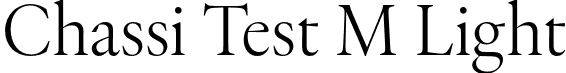 Chassi Test M Light font - ChassiTestM-Light.otf