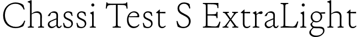 Chassi Test S ExtraLight font - ChassiTestS-ExtraLight.otf