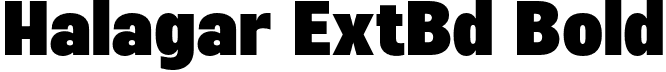 Halagar ExtBd Bold font - HalagarExtrabold-BWxOw.otf