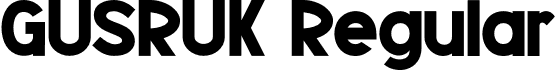 GUSRUK Regular font - GUSRUK.otf