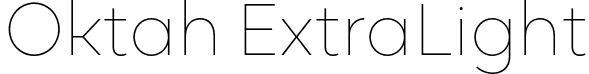 Oktah ExtraLight font - oktah_extralight.otf