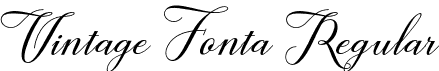 Vintage Fonta Regular font - Vintage Fonta.otf