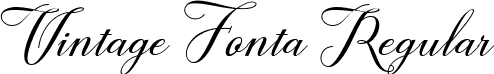 Vintage Fonta Regular font - Vintage Fonta.ttf