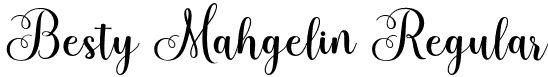 Besty Mahgelin Regular font - Besty Mahgelin.otf