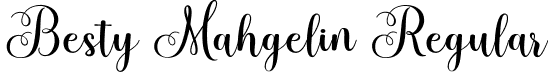 Besty Mahgelin Regular font - Besty Mahgelin.ttf