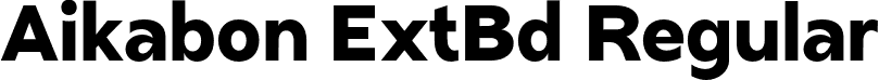 Aikabon ExtBd Regular font - Aikabon-ExtraBold.otf