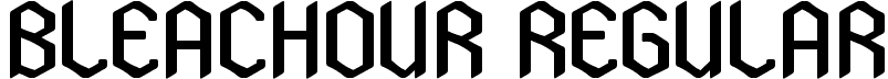 Bleachour Regular font - Bleachour Demo-Regular.ttf