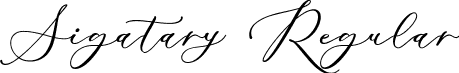 Sigatary Regular font - Sigatary.ttf