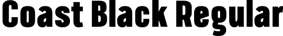 Coast Black Regular font - Coast Black.otf