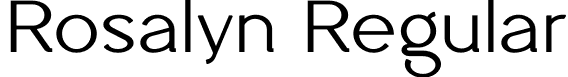 Rosalyn Regular font - Rosalyn.otf