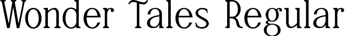 Wonder Tales Regular font - Wonder Tales Regular.otf