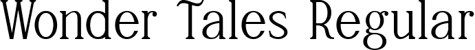 Wonder Tales Regular font - Wonder Tales Regular.ttf