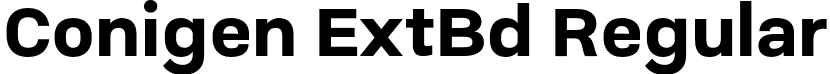 Conigen ExtBd Regular font - Conigen-ExtraBold.otf