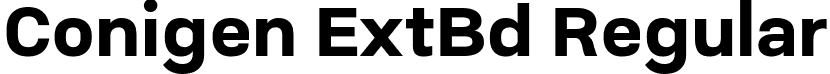 Conigen ExtBd Regular font - Conigen-ExtraBold.ttf