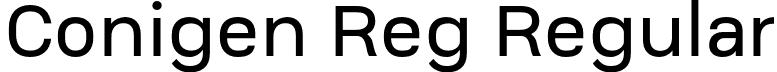 Conigen Reg Regular font - Conigen-Regular.otf