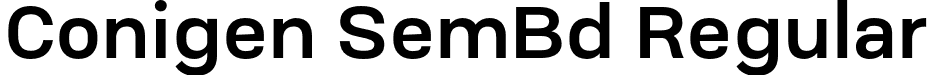 Conigen SemBd Regular font - Conigen-SemiBold.otf