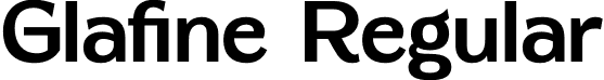 Glafine Regular font - Glafine.otf