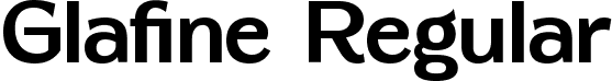 Glafine Regular font - Glafine.ttf