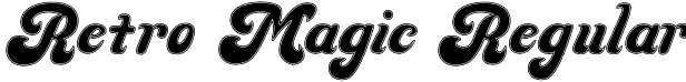 Retro Magic Regular font - Retro Magic.otf