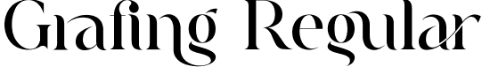 Grafing Regular font - Grafing.ttf