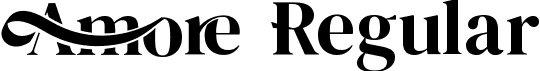 Amore Regular font - Amore.ttf