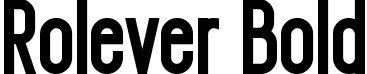 Rolever Bold font - Rolever-Bold.ttf