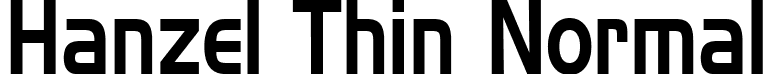 Hanzel Thin Normal font - hanzel-thin-normal.ttf